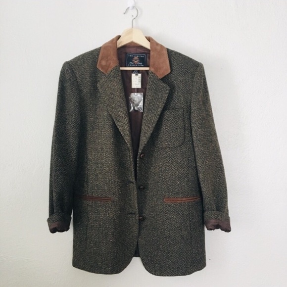 Vintage Jackets & Blazers - { v i n t a g e }  The Limited Houndstooth Blazer